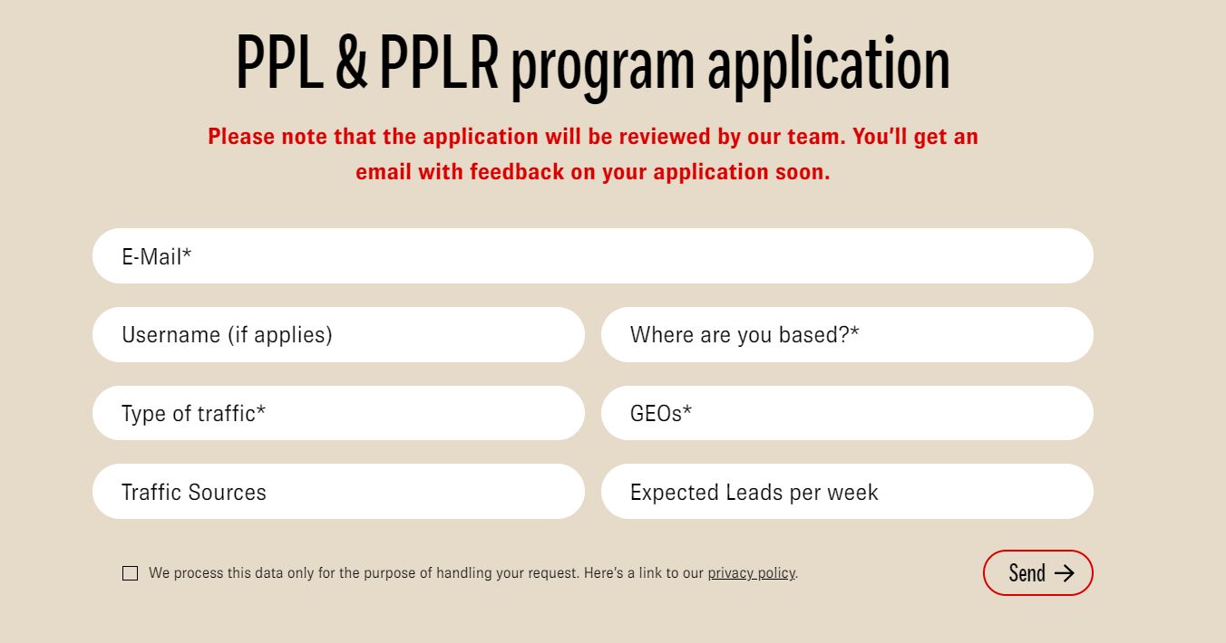 PPL and PPLR programs application